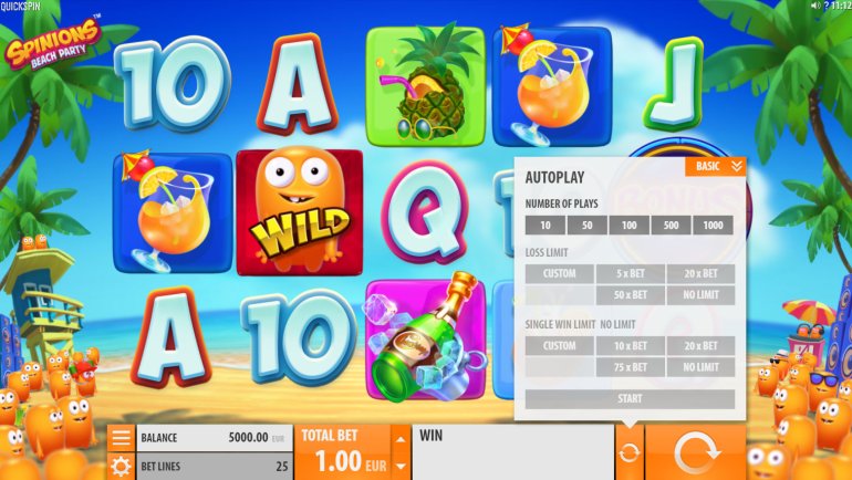 Autoplay in Spinions slot